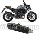 Tubo De Escape Con Homologación Acústica Veloce Titanio Negro Carbono - Arrow Special Parts Compatible Con Honda Cb 750 Hornet (2023-2024)