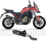Tubo De Escape Con Homologación Acústica Veloce Titanio Negro Fondo Carby - Arrow Special Parts Compatible Con Ducati Multistrada V4 - S (2025-2026)