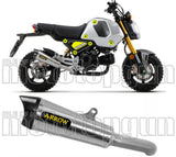 Tubo De Escape Con Homologación Acústica X-Kone Nichrom Carbono - Arrow Special Parts Compatible Con Honda Msx 125 Grom (2021-2024)