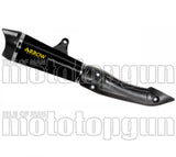 Tubo De Escape Con Homologación Acústica X-Kone Nichrom Negro Carbono - Arrow Special Parts Compatible Con Kawasaki Z 125 (2021-2024)