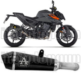 Tubo De Escape Con Homologación Acústica X-Kone Nichrom Negro Carbono - Arrow Special Parts Compatible Con Ktm 990 Duke (2024-2026)