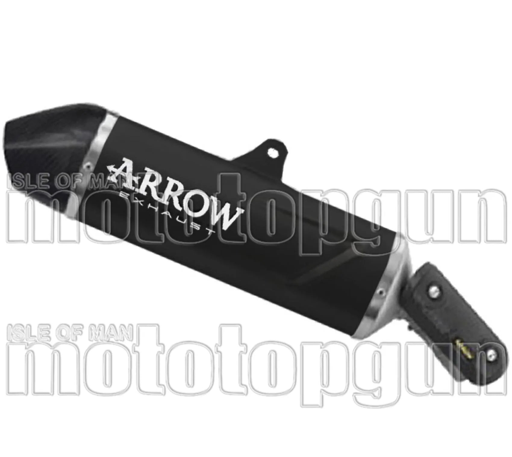 Tubo De Escape Con Homologación Acústica Indy-Race Evo Aluminio Negro Fondo Carby - Arrow Special Parts Compatible Con Aprilia Tuareg 660 (2025-2026)
