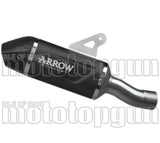 Tubo De Escape Con Homologación Acústica Indy-Race Evo Aluminio Negro Fondo Carby - Arrow Special Parts Compatible Con Bmw R 1300 Rs (2025-2026)