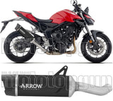 Tubo De Escape Con Homologación Acústica Indy-Race Evo Aluminio Negro Fondo Carby - Arrow Special Parts Compatible Con Honda Cb 1000 Hornet (2025-2026)