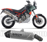 Tubo De Escape Con Homologación Acústica Indy-Race Evo Titanio - Arrow Special Parts Compatible Con Aprilia Tuareg 660 (2025-2026)