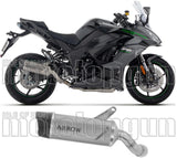 Tubo De Escape Con Homologación Acústica Indy-Race Evo Titanio Fondo Carby - Arrow Special Parts Compatible Con Kawasaki Ninja 1100 Sx (2025-2026)