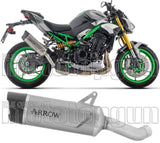 Tubo De Escape Con Homologación Acústica Indy-Race Evo Titanio Fondo Carby - Arrow Special Parts Compatible Con Kawasaki Z 900 (2025-2026)