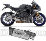 Tubo De Escape Con Homologación Acústica Indy-Race Evo Titanio Fondo Carby - Arrow Special Parts Compatible Con Yamaha Yzf-R1 1000 (2025)