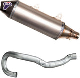 Sistema De Escape Completo Sin Catalizador Y Sin Homologación Acústica Oval Titano Copa Carbono - Termignoni Compatible Con Husqvarna Fe 350 (2018-2019)