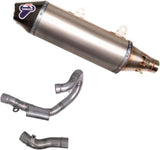Sistema De Escape Completo Sin Catalizador Y Sin Homologación Acústica Oval Titano Copa Carbono - Termignoni Compatible Con Husqvarna Fe 250 (2018-2019)