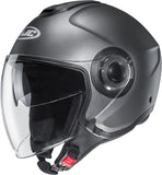 Urban Motorcycle Helmet Hjc I40N Advanced Polycarbonate Semi Flat Titanium Size 08 M