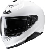 Casco Integral Para Moto Hjc I71 Advanced Polycarbonate Blanco Perlado Mate Satinado Talla 08 M