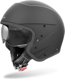 Casco Urban Para Moto Airoh J 110 - J111 Composite Carbon Negro Mate Color Talla L