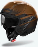 Casco Urban Para Moto Airoh J 110 - J1S29 Composite Carbon Bronce Mate Slim Talla Xs