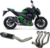 Sistema De Escape Completo Sin Catalizador Y Con Homologación Acústica Relevance Carbono Copa Carbono - Termignoni Compatible Con Kawasaki Z 800 (2013-2017)