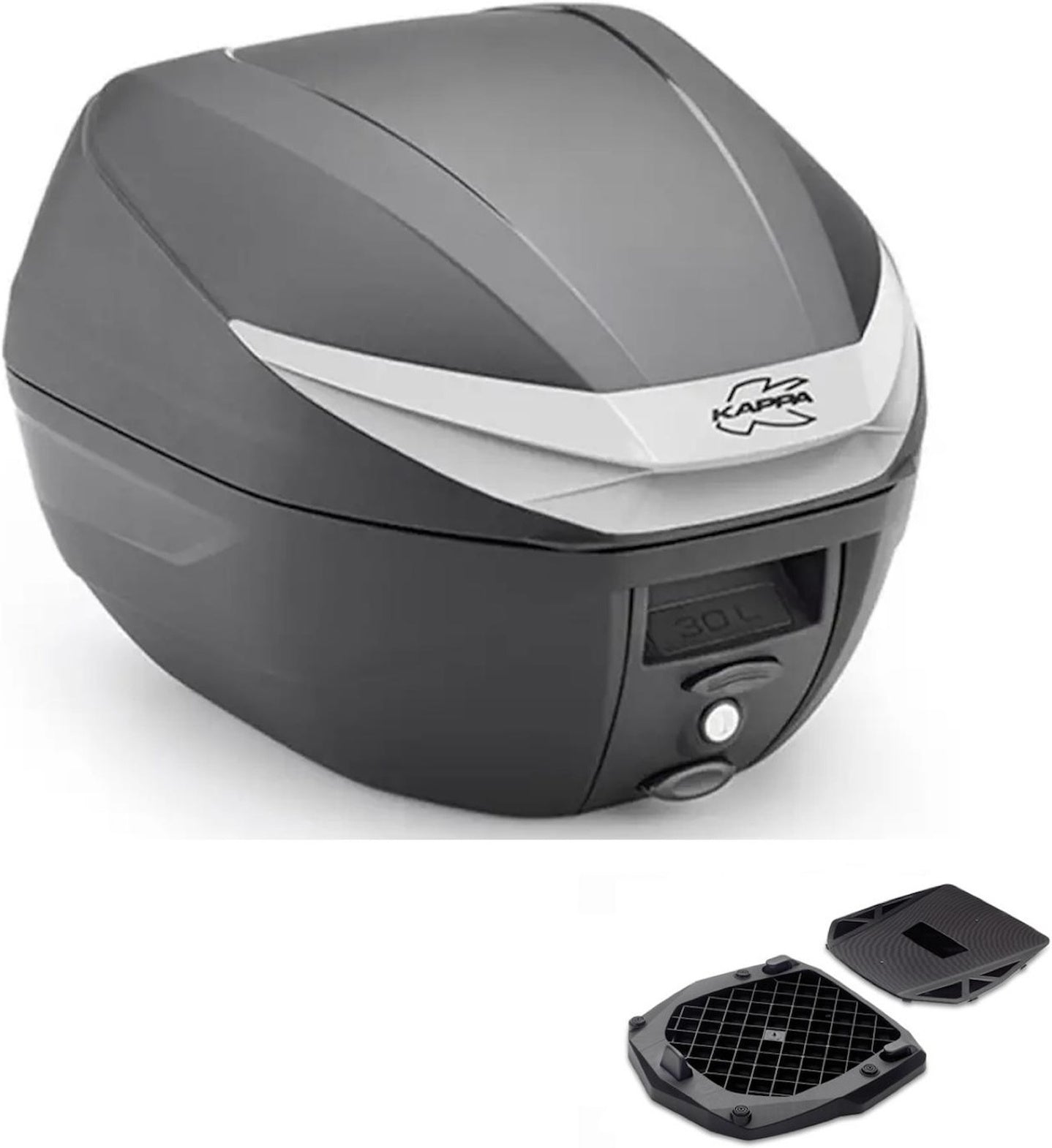 Top Case K3000N + Rear Rack - Kappa Moto Compatible With Mbk Skycruiser 125 (2010-2012)