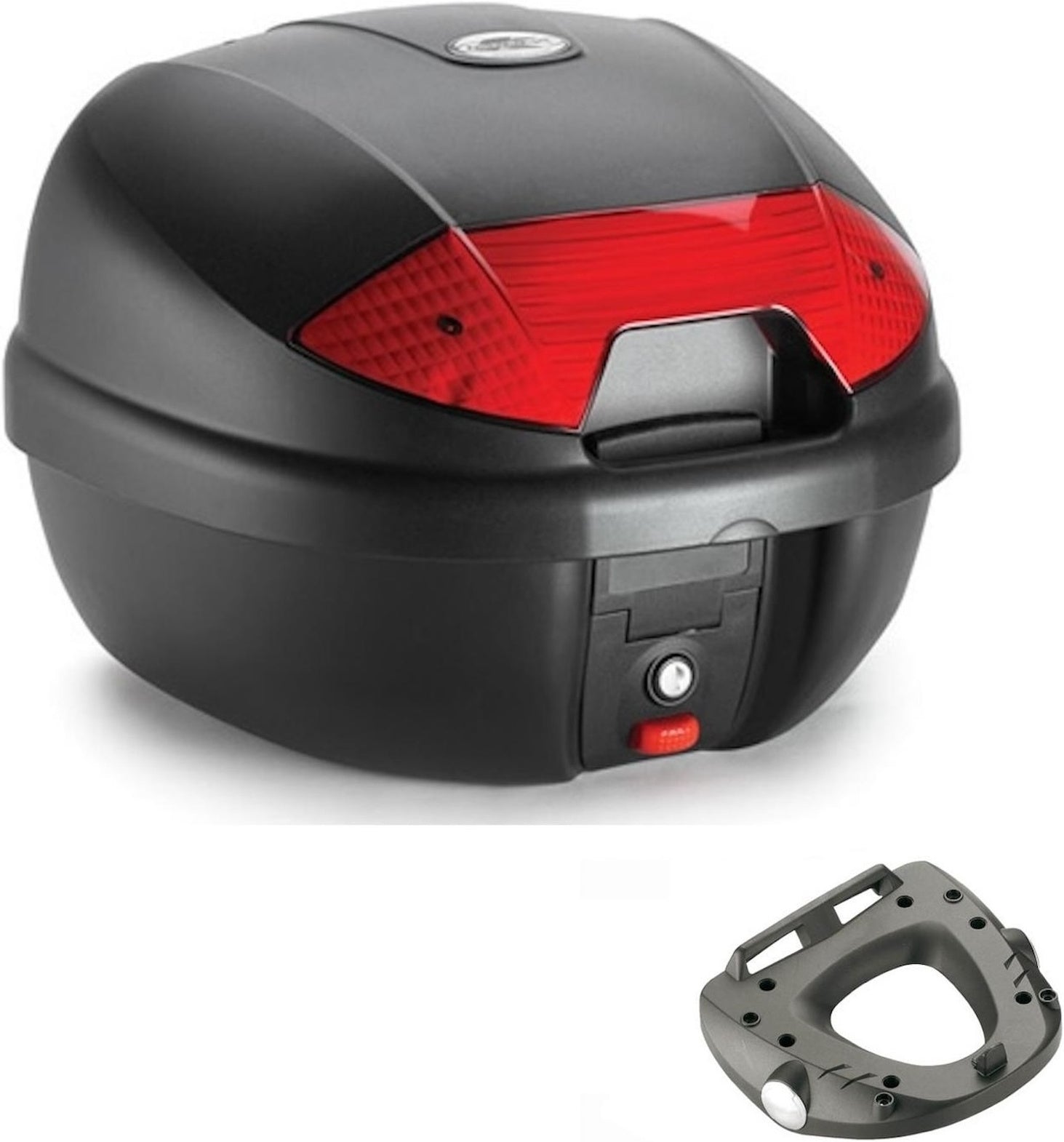 Top Case K30N + Rear Rack - Kappa Moto Compatible With Piaggio Mp3 530 Exclusive Hpe (2022-2023)