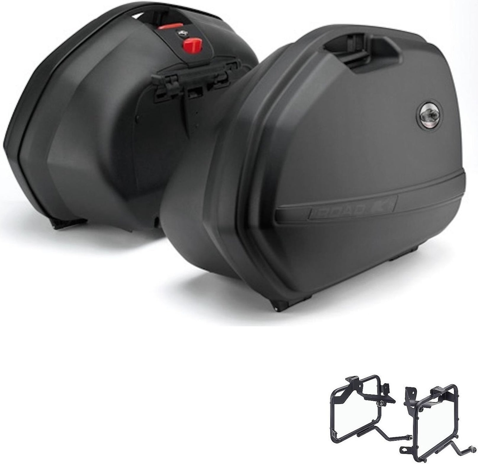 Side Cases K33N + Side Cases Holder - Kappa Moto Compatible With Kawasaki Z 650 (2017-2019)