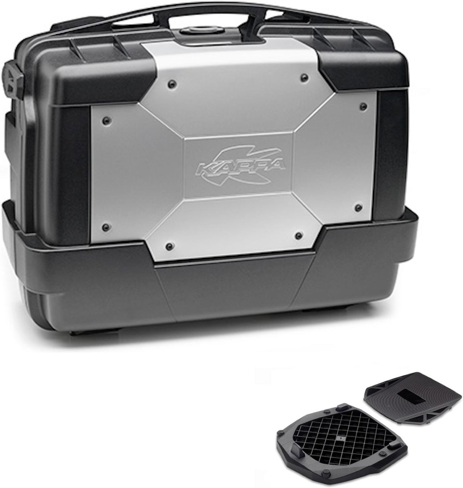 Top Case Kgr33 + Rear Rack Folding Garda - Kappa Moto Compatible With Piaggio Mp3 300 - 400 (2006-2011)