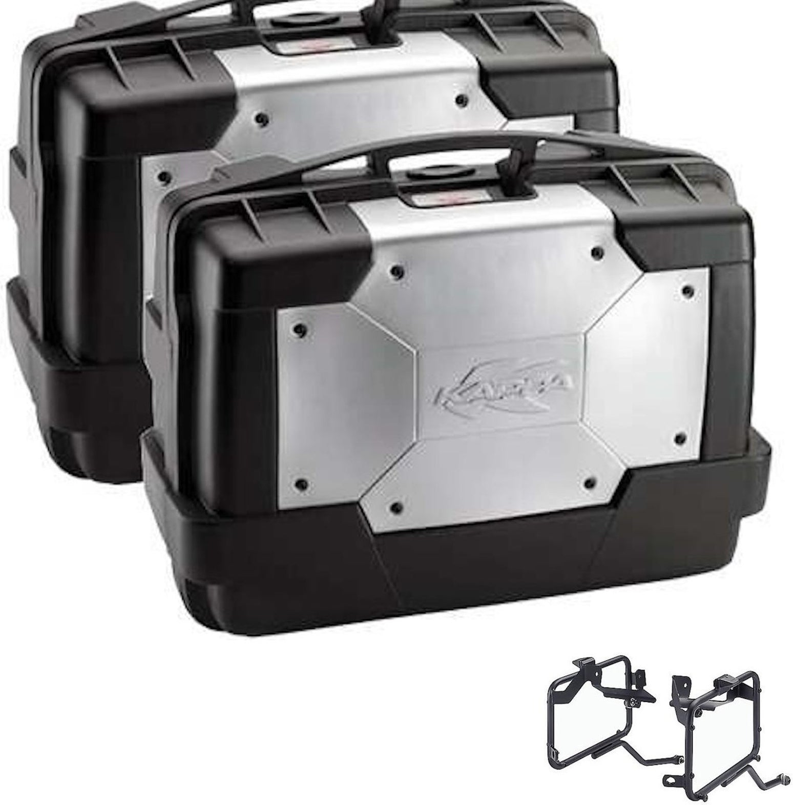 Side Cases Kgr33Pack2 + Side Cases Holder Garda - Kappa Moto Compatible With Triumph Tiger 1200 Gt (2022-2023)