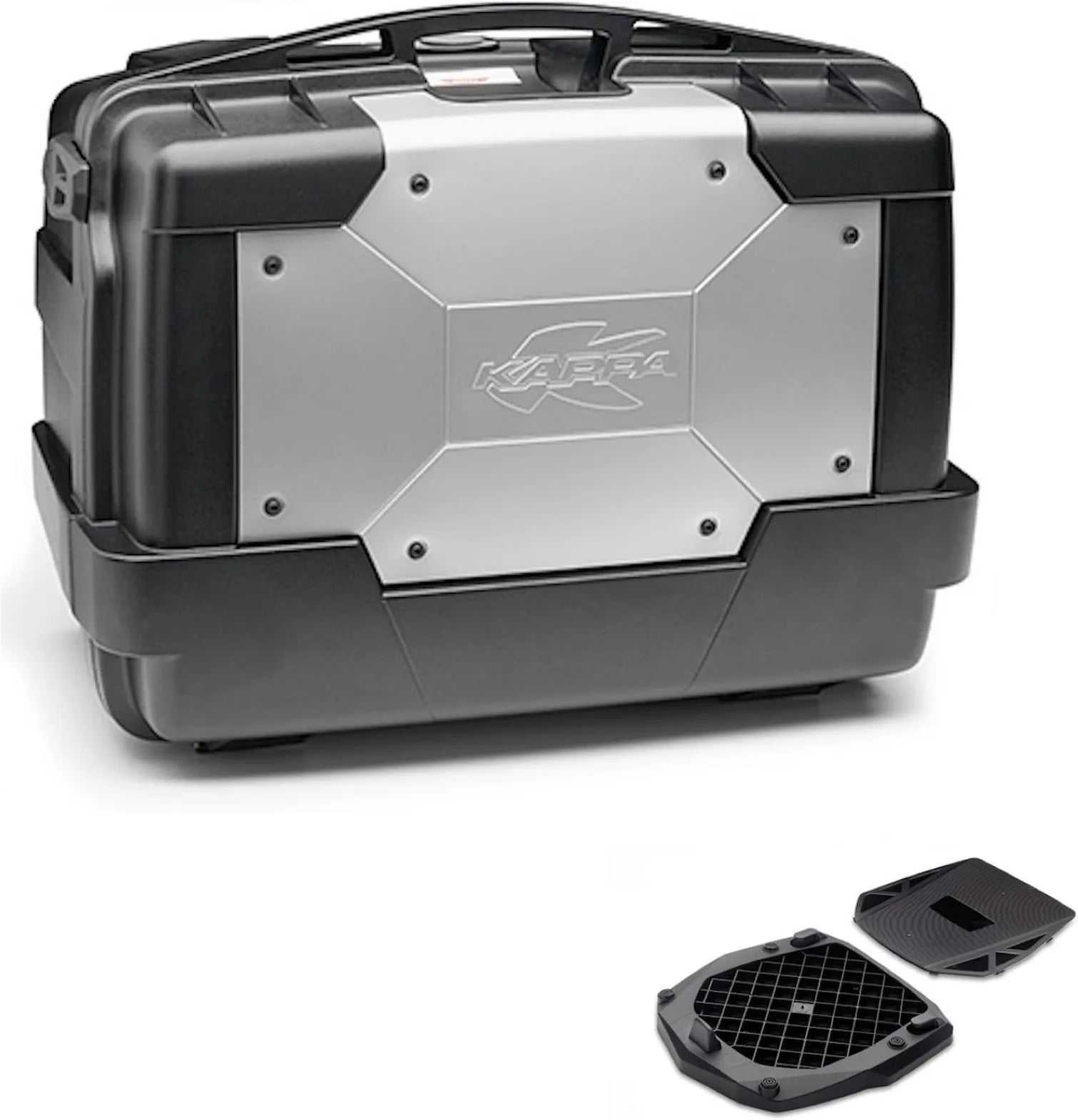 Maleta Kgr46 Garda 46 Lt + Portaequipaje Monokey - Kappa Moto Compatible Con Mbk Skycruiser 125 (2010-2012)