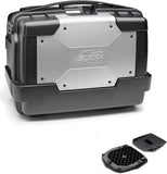 Maleta Kgr46 Garda 46 Lt + Portaequipaje Monokey - Kappa Moto Compatible Con Bmw G 650 Gs (2011-2017)
