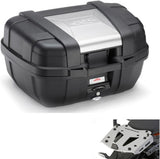 Top Case Kgr52 + Rear Rack Aluminium Garda - Kappa Moto Compatible With Triumph Tiger 800 Xc - Xr (2011-2017)
