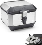 Top Case Kms44A + Rear Rack Aluminium K'Mission Aluminium - Kappa Moto Compatible With Triumph Tiger 800 Xc - Xr (2011-2017)
