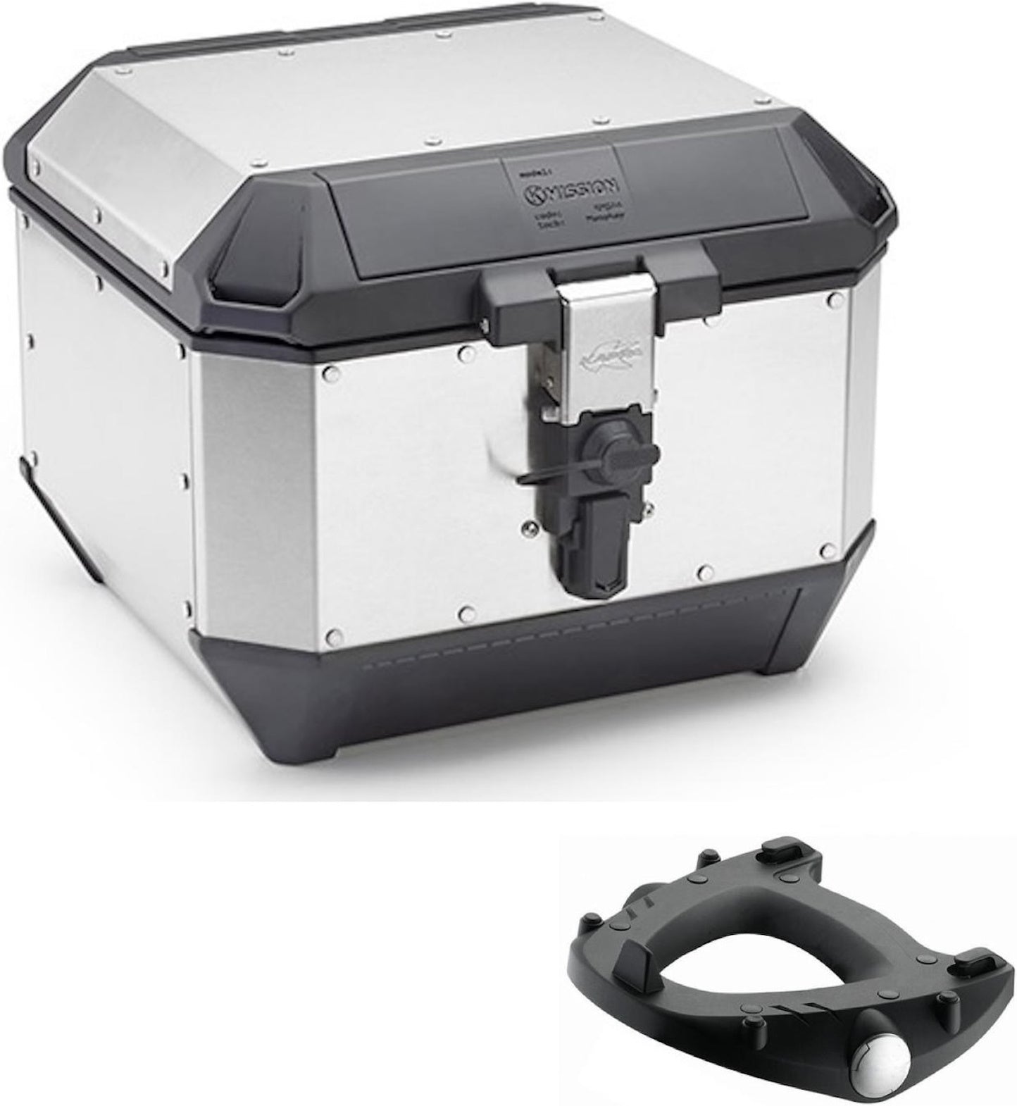 Top Case Kms44A + Rear Rack K'Mission Aluminium - Kappa Moto Compatible With Sym Joyride 300 (2022-2023)