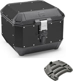 Maleta Kms44B + Adaptador K'Mission Aluminio - Kappa Moto Compatible Con Yamaha Xjr 1200 (1995-1998)