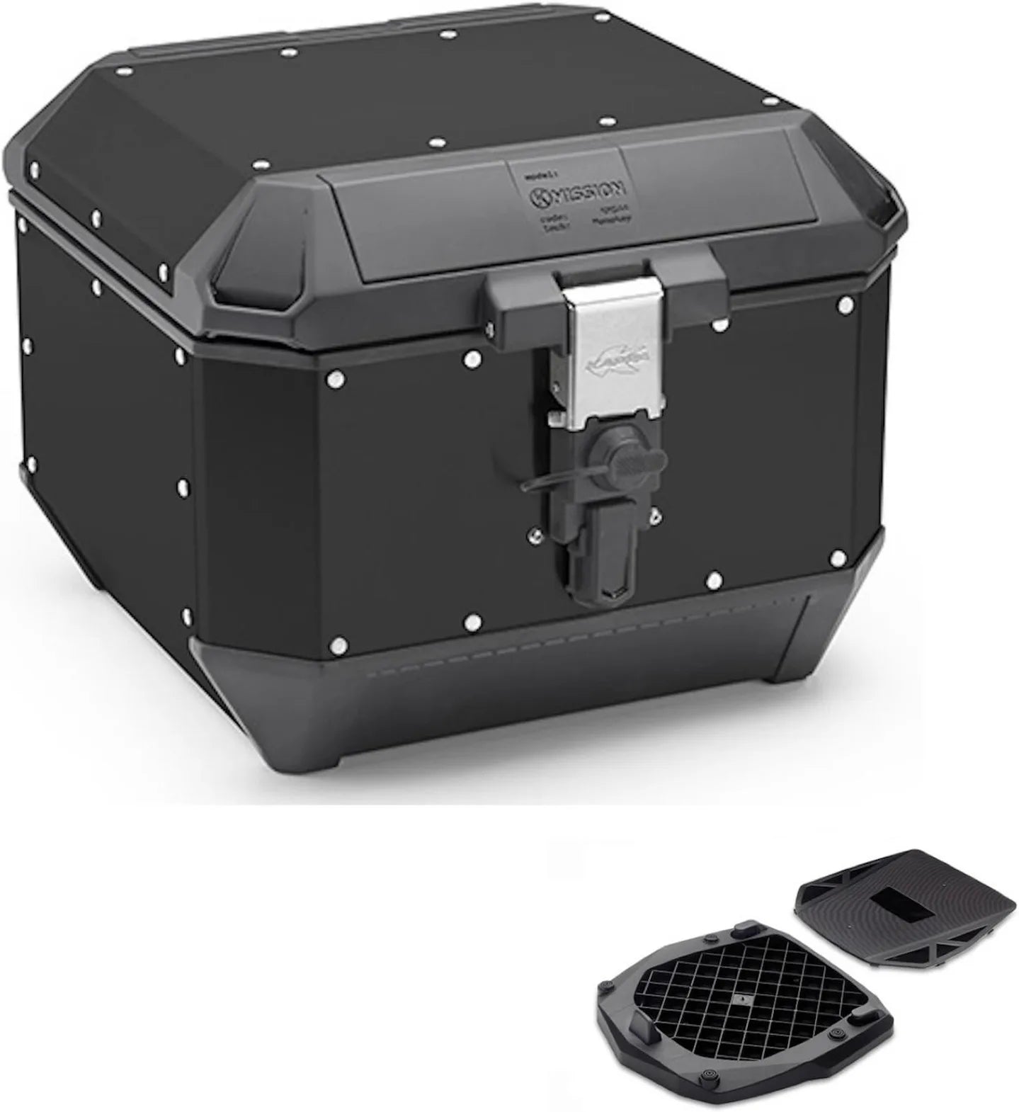 Maleta Kms44B + Adaptador K'Mission Aluminio - Kappa Moto Compatible Con Mbk Skycruiser 125 (2010-2012)