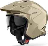 Casco Urban Para Moto Airoh Kombakt - Ko100 Thermoplastic Hrt Moca Gloss Color Talla Xs