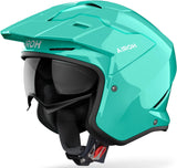 Casco Urban Para Moto Airoh Kombakt - Ko101 Thermoplastic Hrt Aguamarina Gloss Color Talla Xs