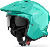 Urban Motorcycle Helmet Airoh Kombakt - Ko101 Thermoplastic Hrt Aquamarine Gloss Color Size S