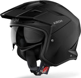 Casco Urban Para Moto Airoh Kombakt - Ko11 Thermoplastic Hrt Negro Mate Color Talla Xxl