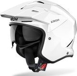 Urban Motorcycle Helmet Airoh Kombakt - Ko14 Thermoplastic Hrt Gloss White Color Size Xxl