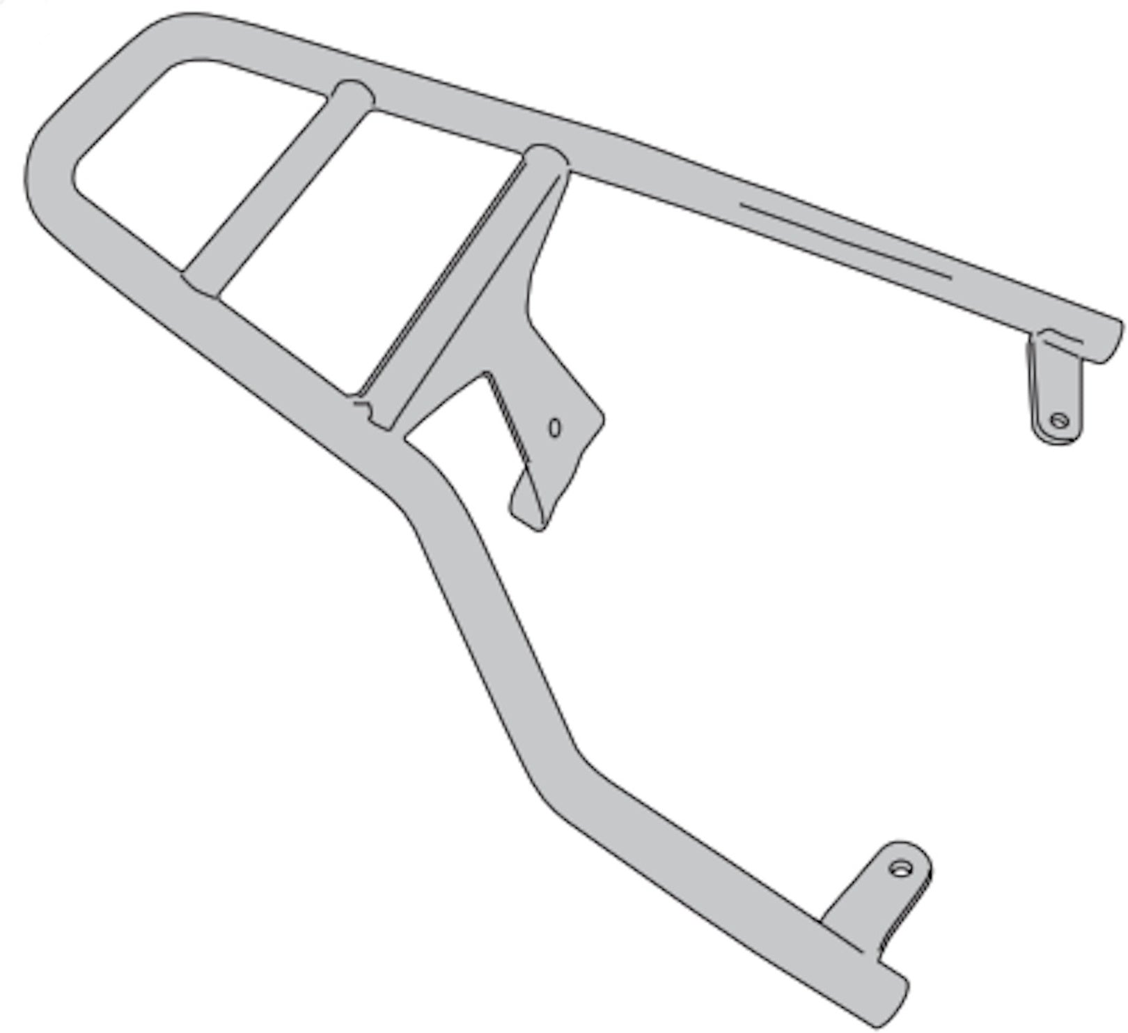 Rear Rack Monolock - Kappa Moto Compatible With Piaggio Vespa Primavera 50 - 125 (2014-2023)