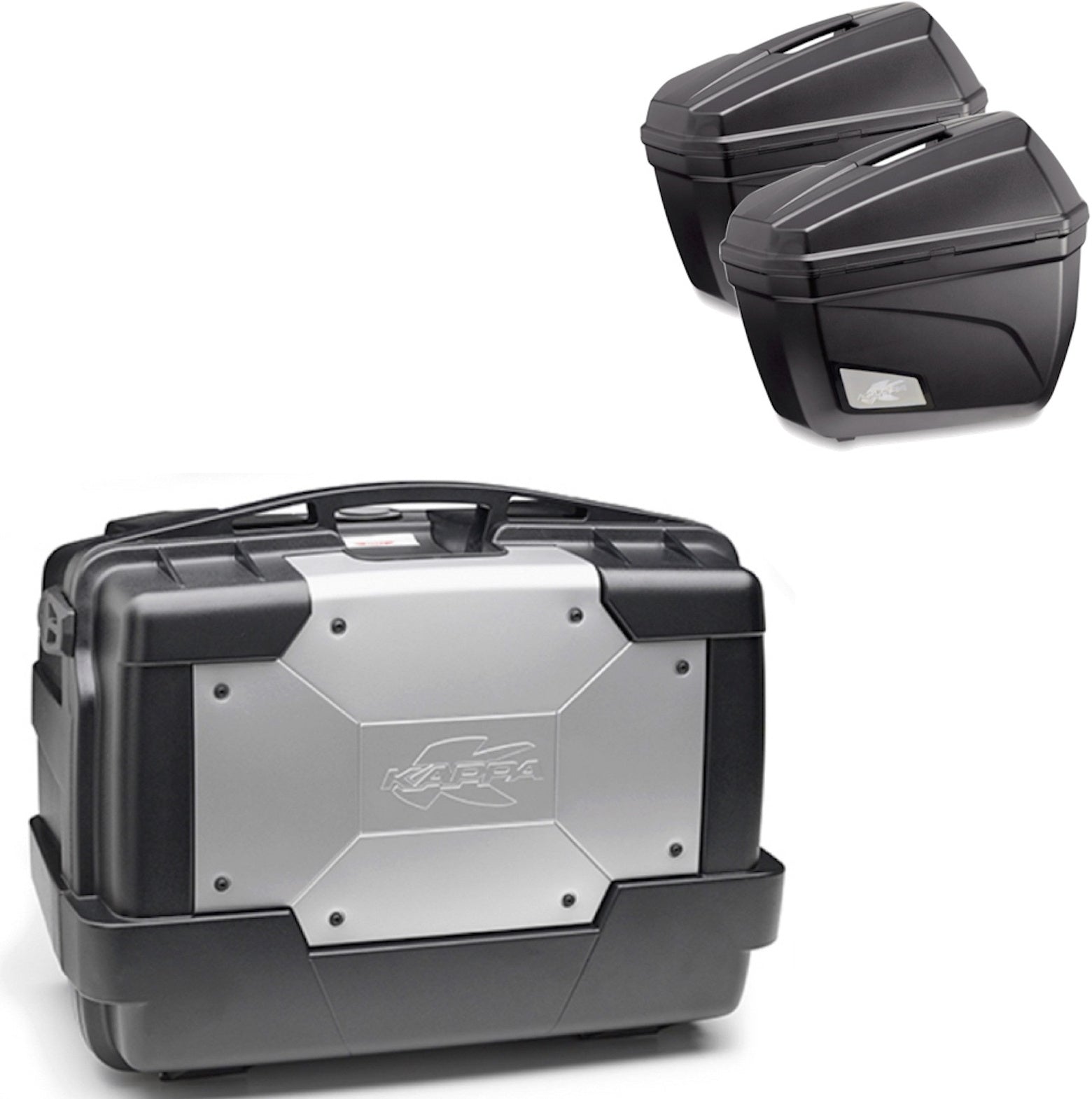 Top Case Kgr46 + Side-Cases K22N + Holder + Side-Case Holder - Kappa Moto Compatible With Triumph Bonneville T100 (2017-2022)
