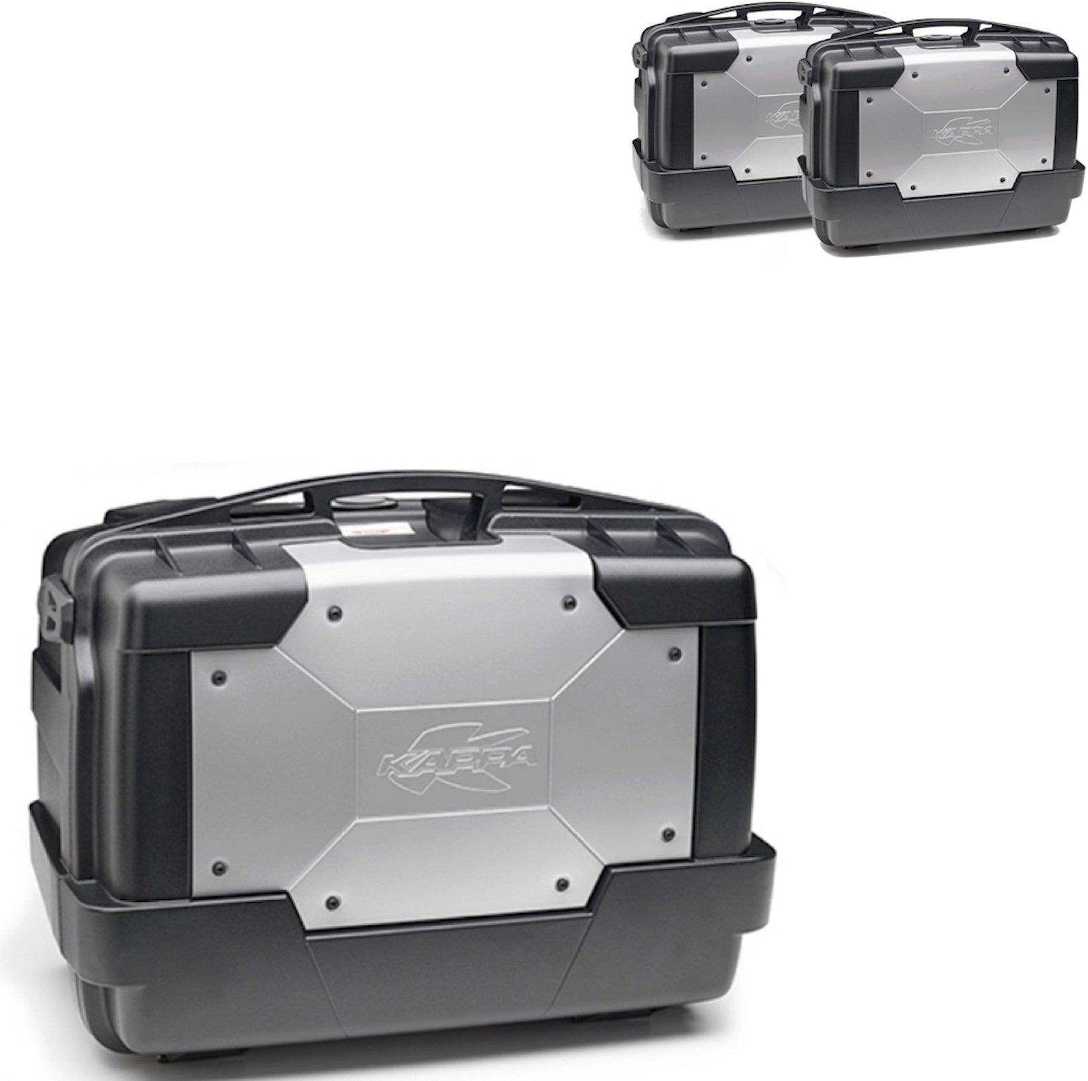 Top Case Kgr46 + Side-Cases Kgr33 + Side-Case Holder - Kappa Moto Compatible With Triumph Bonneville T100 (2017-2022)