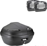 Top Case K47Nt + Side-Cases Kgr46 + Side-Case Holder - Kappa Moto Compatible With Triumph Bonneville T100 (2017-2022)