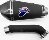 Tubo De Escape Con Homologación Acústica Relevance Acero Inox Negro Copa Carbono - Termignoni Compatible Con Ktm Rc 250 (2020-2023)