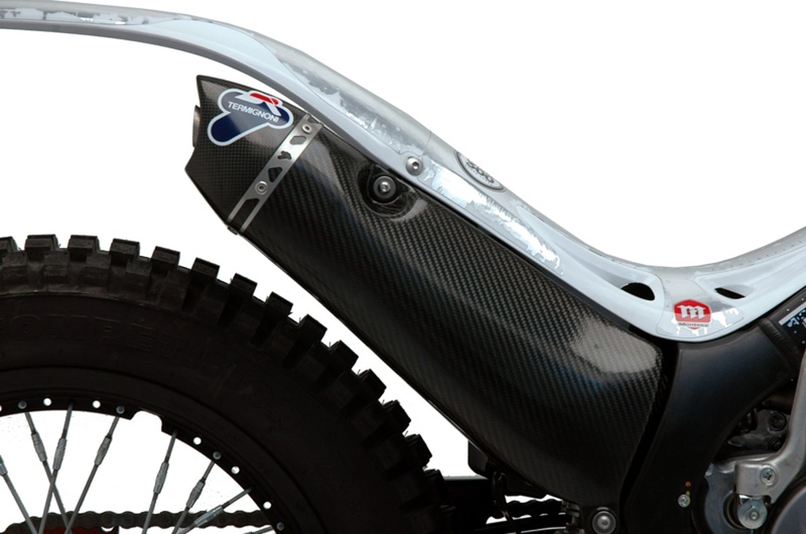 Complete Exhaust System Without Catalytic Converter And Without Sound Certification Carbon T Carbon Cap - Termignoni Compatible With Montesa 4 Ride