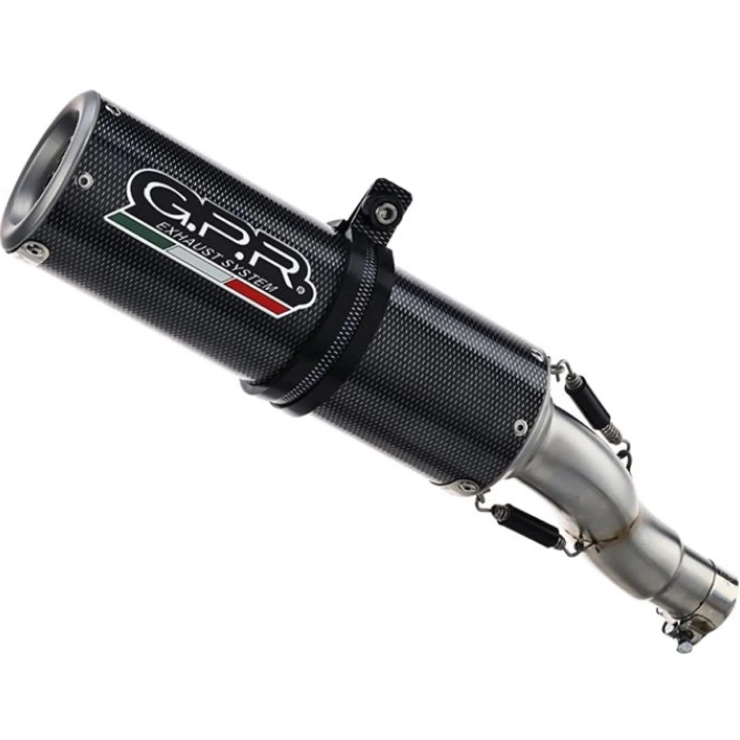 Tubo De Escape Con Catalizador Y Homologación Acústica M3 Carbon Look - Gpr Compatible Con Moto Morini Seiemmezzo Scr 650 (2022-2024)