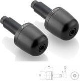 Couple Bar-End Plugs Ma302B - Rizoma Compatible With Ducati Scrambler 800 Desert Sled (2017-2019)
