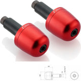 Couple Bar-End Plugs Ma302R - Rizoma Compatible With Ducati Scrambler 800 Café Racer (2017-2019)