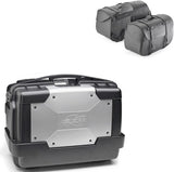 Maleta Kgr33 + Alforjas Kmlw01 + Soporte + Portamaletas - Kappa Moto Compatible Con Honda Nc 750 X - Dct (2014-2015)
