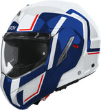 Casco Modular Para Moto Airoh Mathisse Ii - Mth2G55 Thermoplastic Hrt Azul Rojo Gloss Genius Talla S