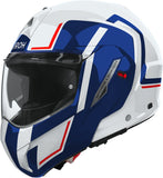Flip-Up Motorcycle Helmet Airoh Mathisse Ii - Mth2G55 Thermoplastic Hrt Blue Red Gloss Genius Size Xxxl