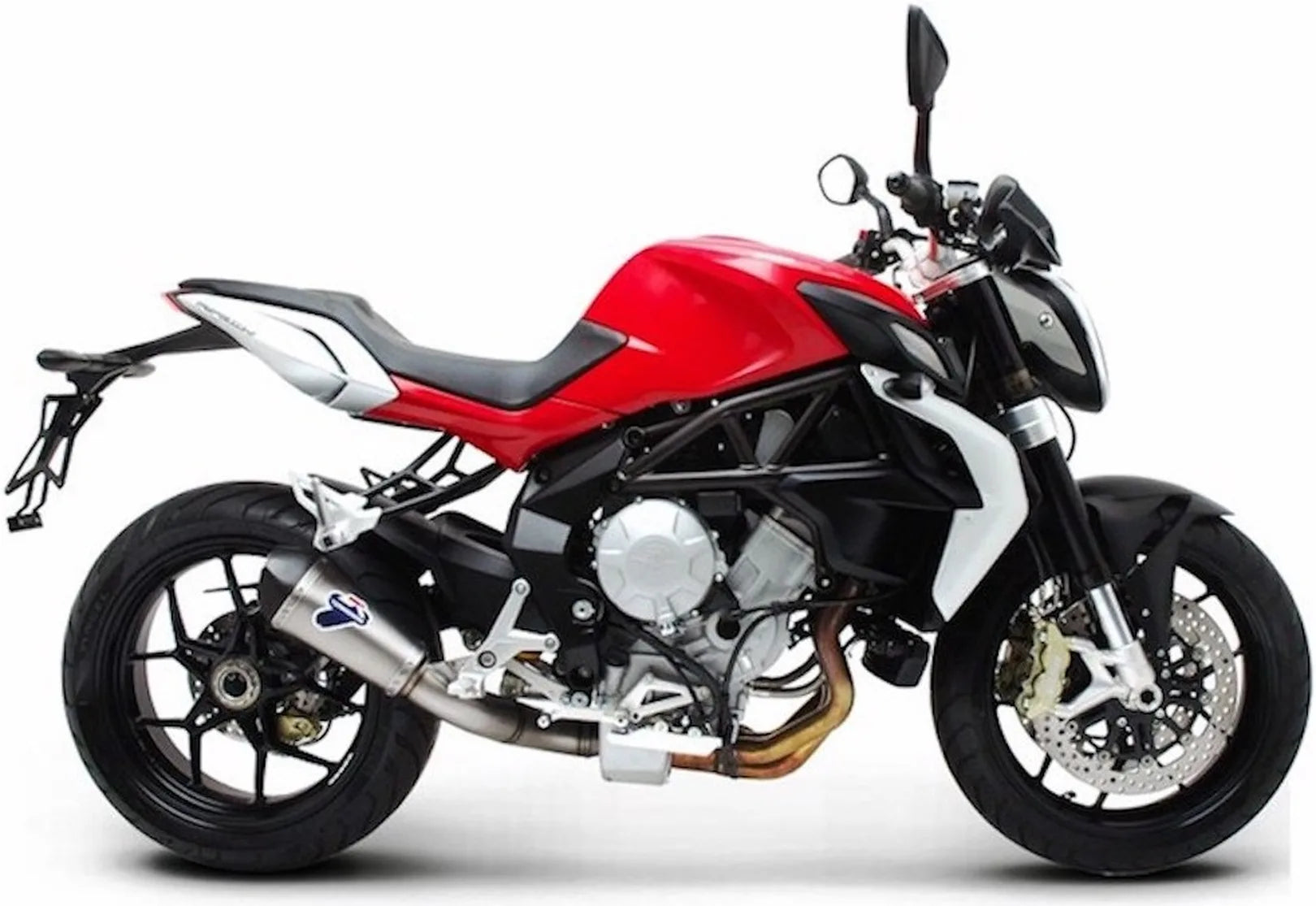 Tubo De Escape Sin Homologación Acústica Relevance Titano Copa Carbono - Termignoni Compatible Con Mv Agusta Brutale 800 Rivale (2012-2020)