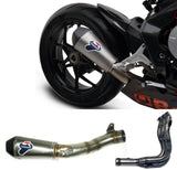 Complete Exhaust System Without Catalytic Converter And Without Sound Certification Relevance Titanium Carbon Cap - Termignoni Compatible With Mv Agusta F3 800 (2012-2020)